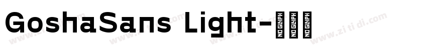 GoshaSans Light字体转换